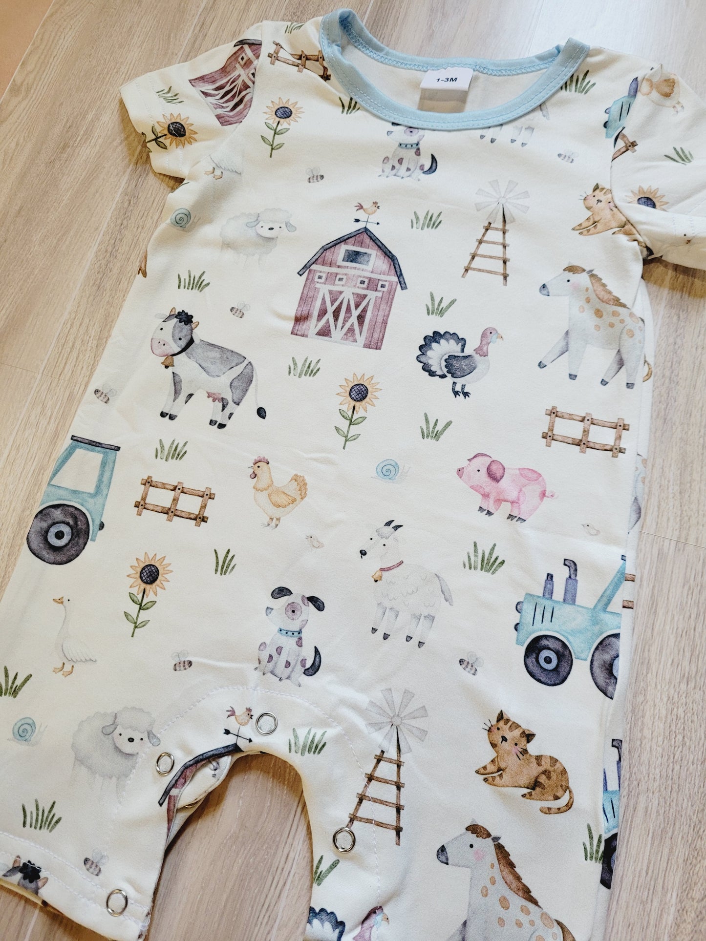 Farm animal print Baby Boy Jumper