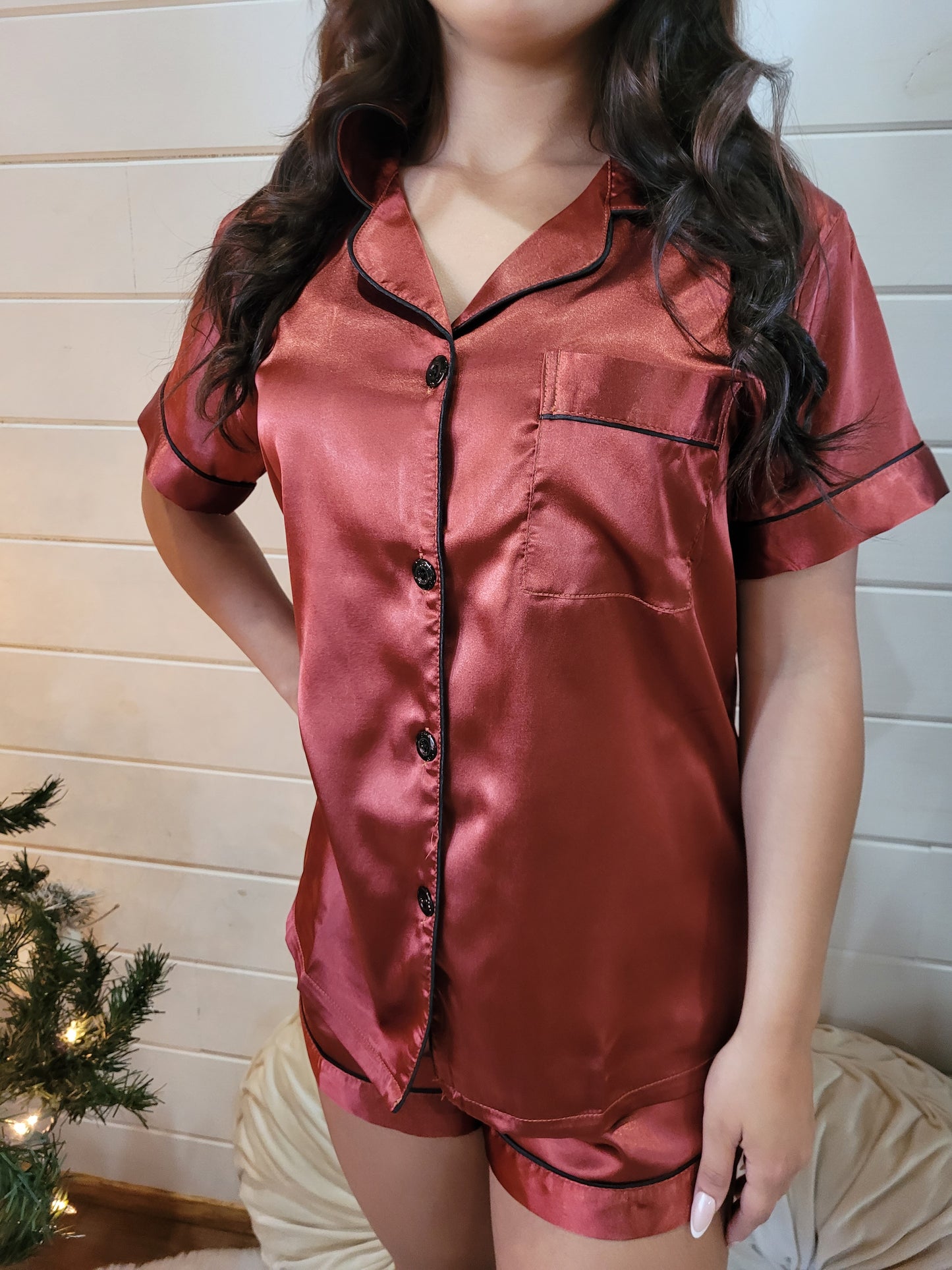 Burnt Western Sunset Soft Satin Pajama Collection