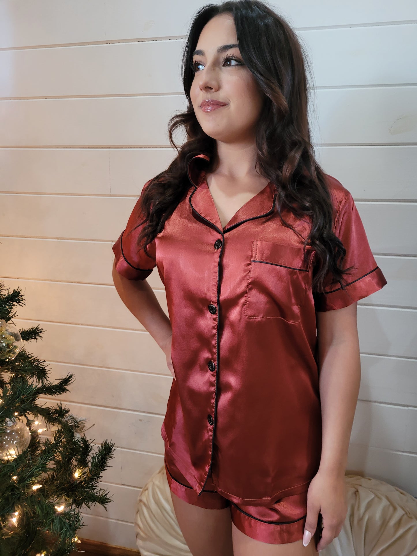 Burnt Western Sunset Soft Satin Pajama Collection