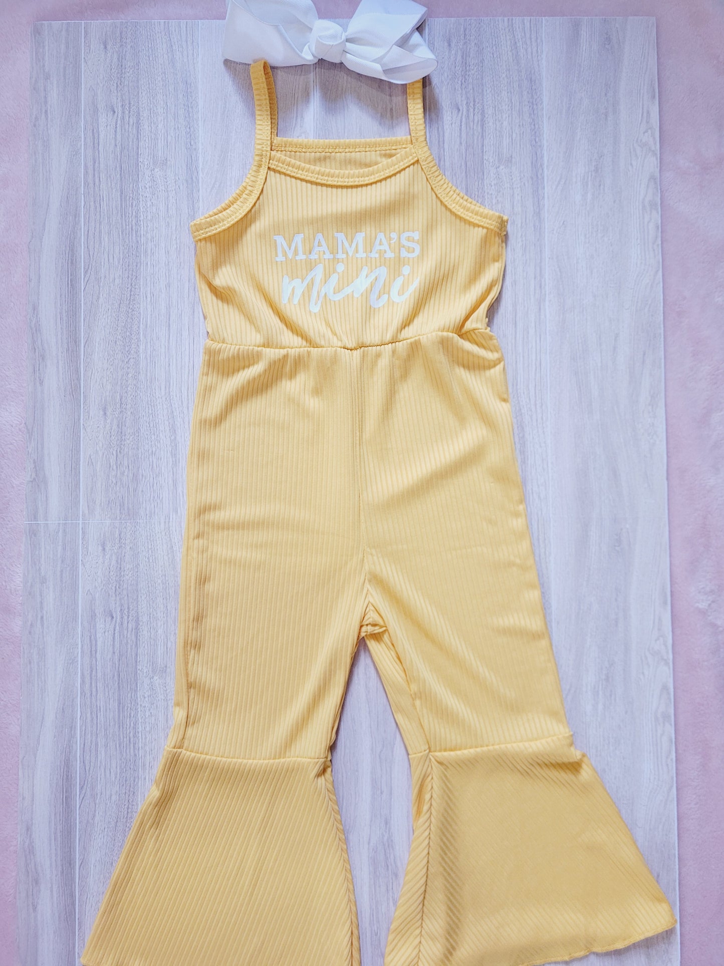 Mamas Mini Flare Yellow Jumpsuit