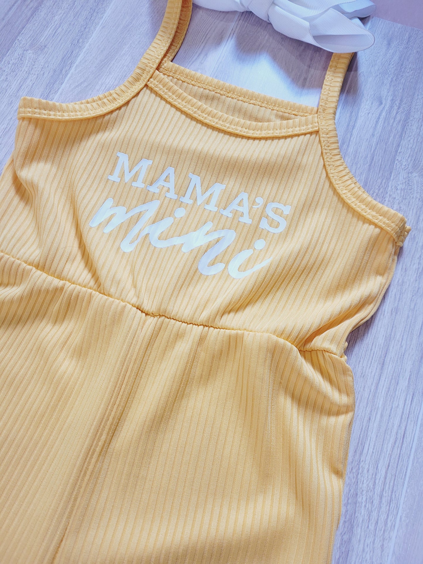 Mamas Mini Flare Yellow Jumpsuit