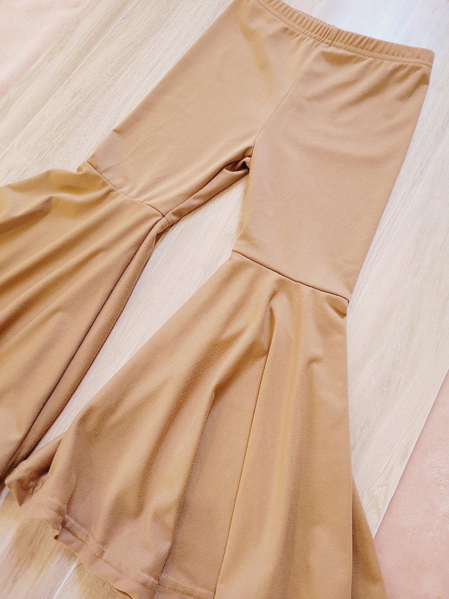 Light Brown Skinny Flare Pants