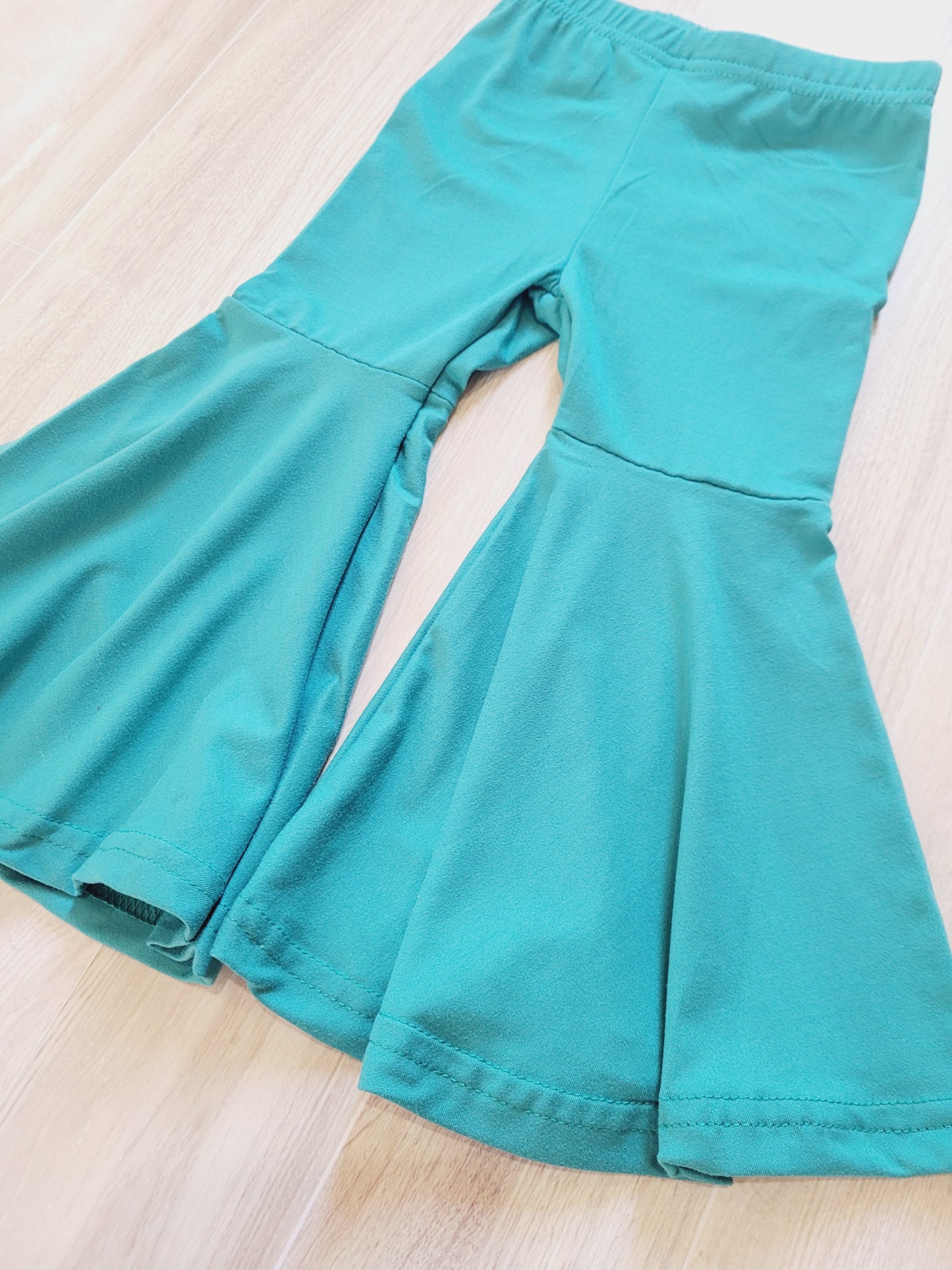 Turquoise Skinny flare pants