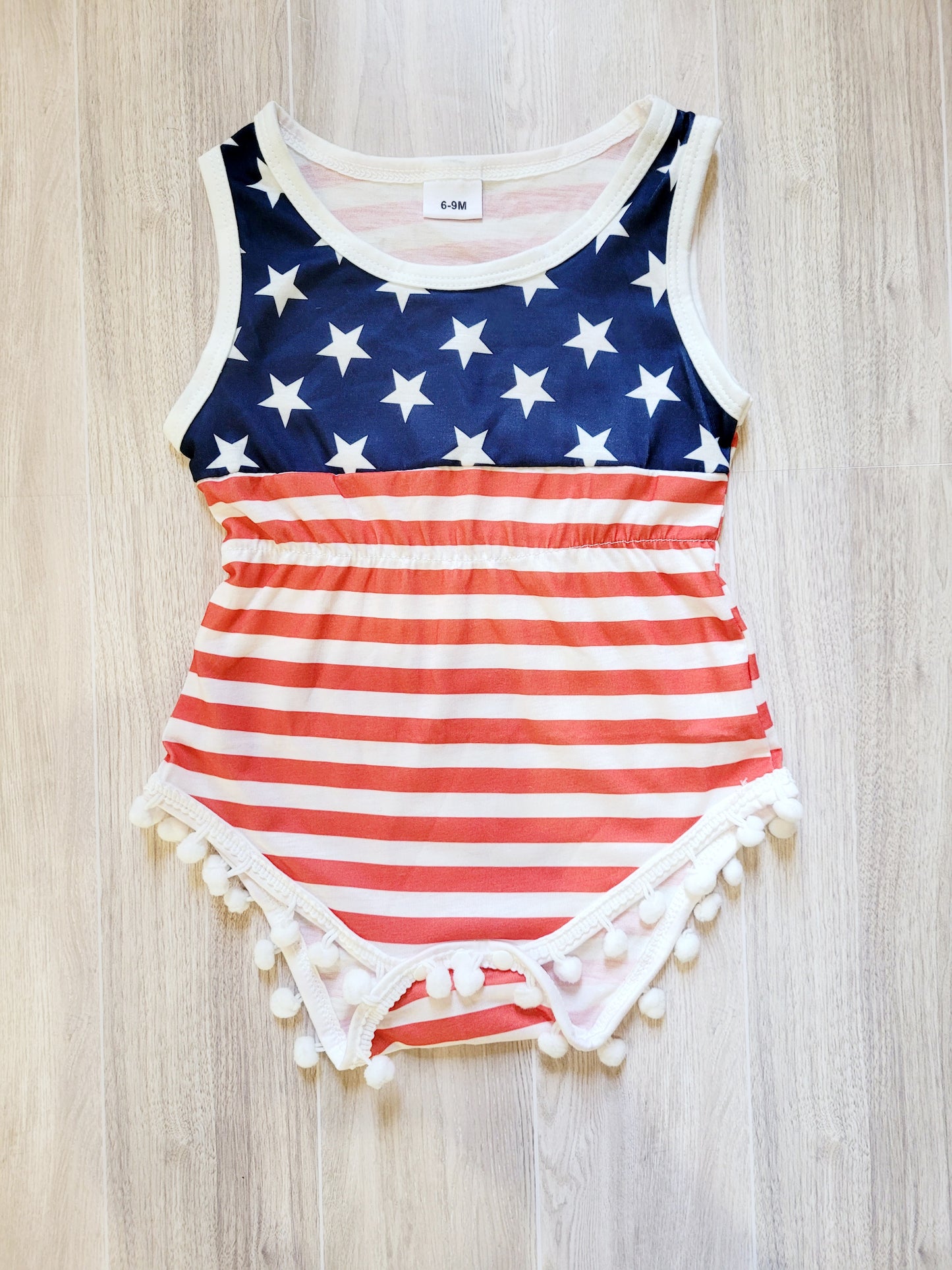 American Flag Cowgirl Jumper pompom Cutie