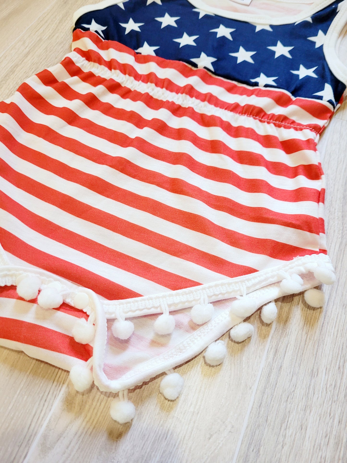 American Flag Cowgirl Jumper pompom Cutie