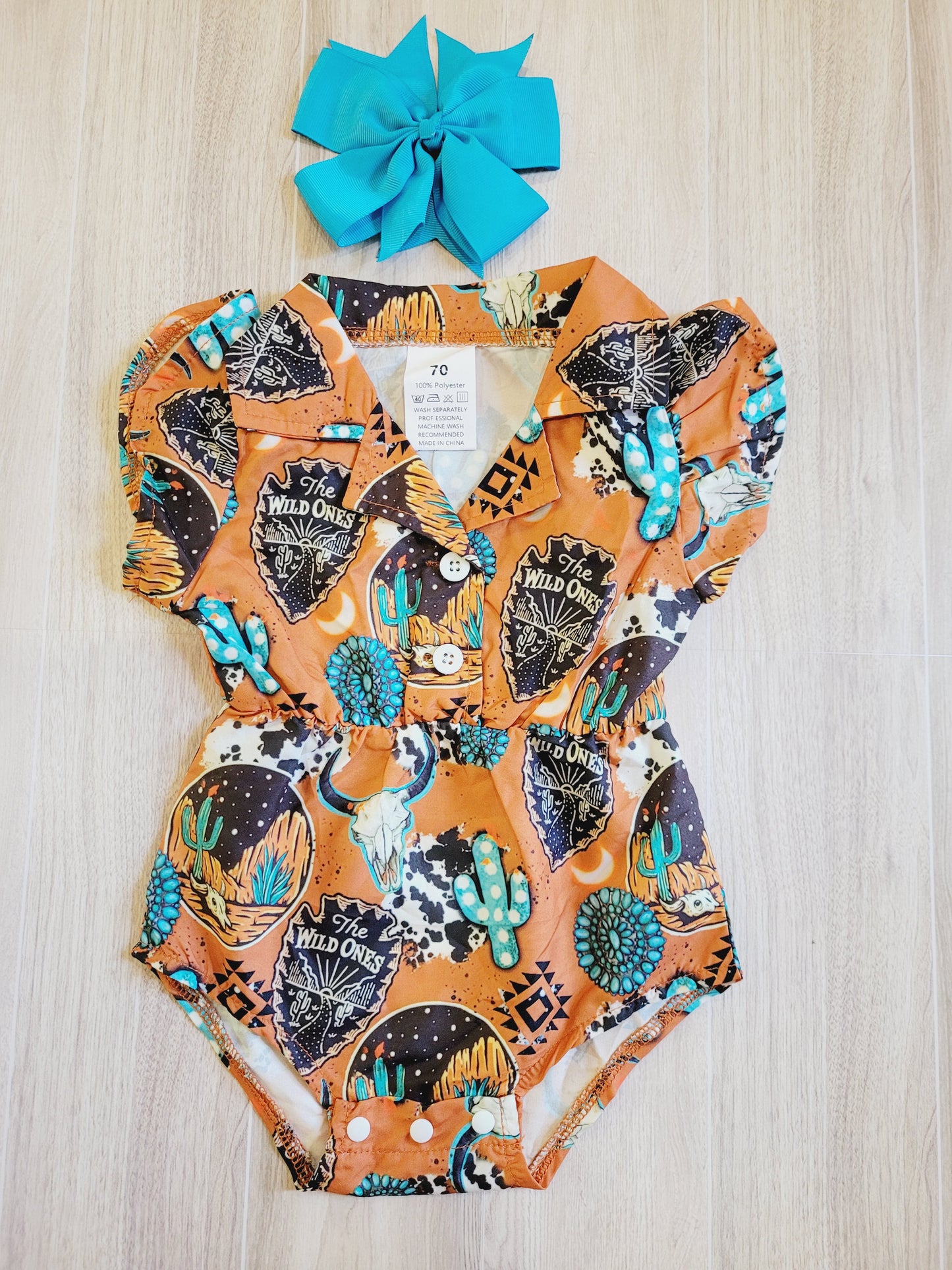 Western nights Turquoise Love- Little cowgirl jumper