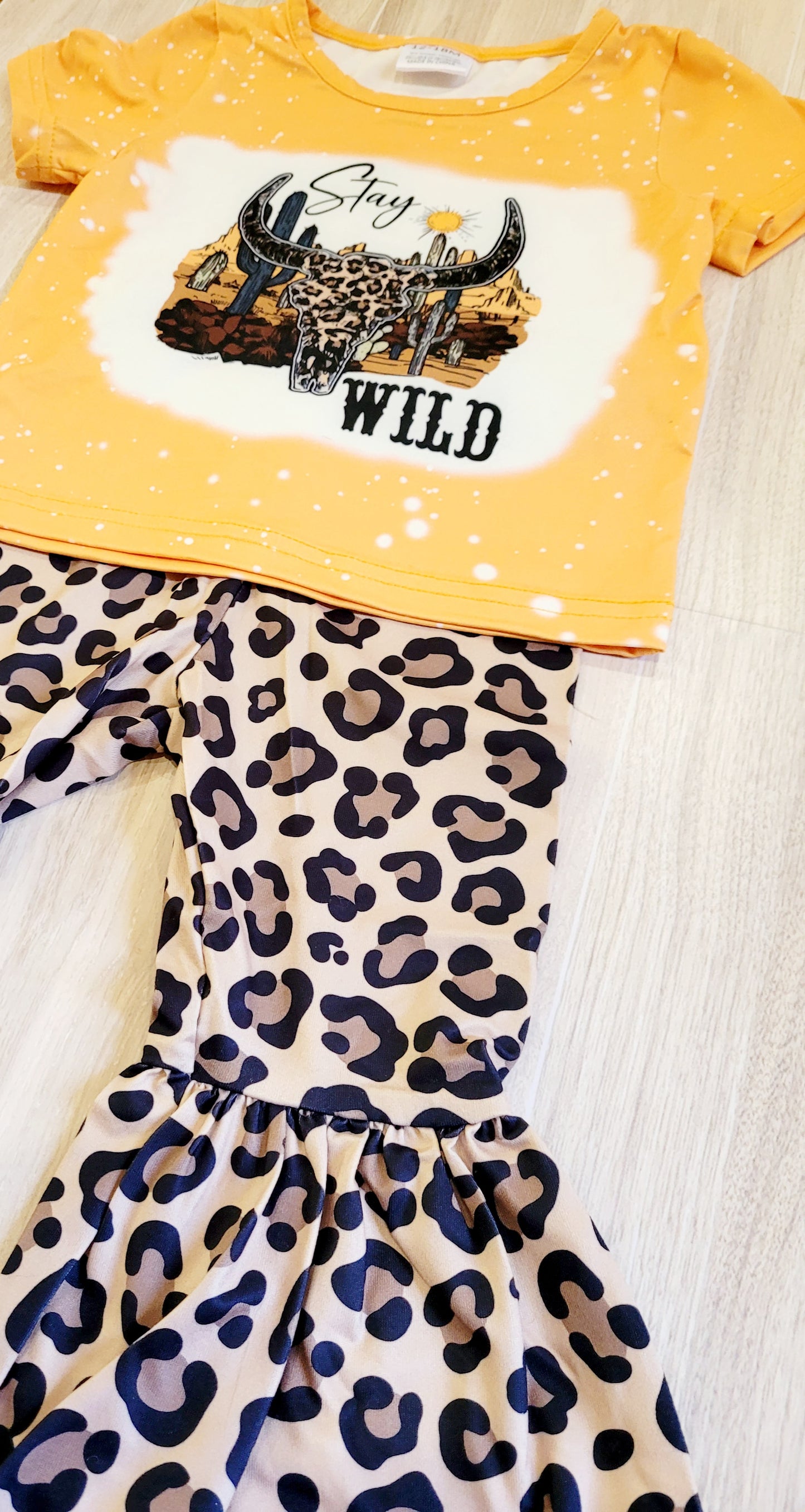 Stay Wild Western 2-Piece Leopard flare outfit