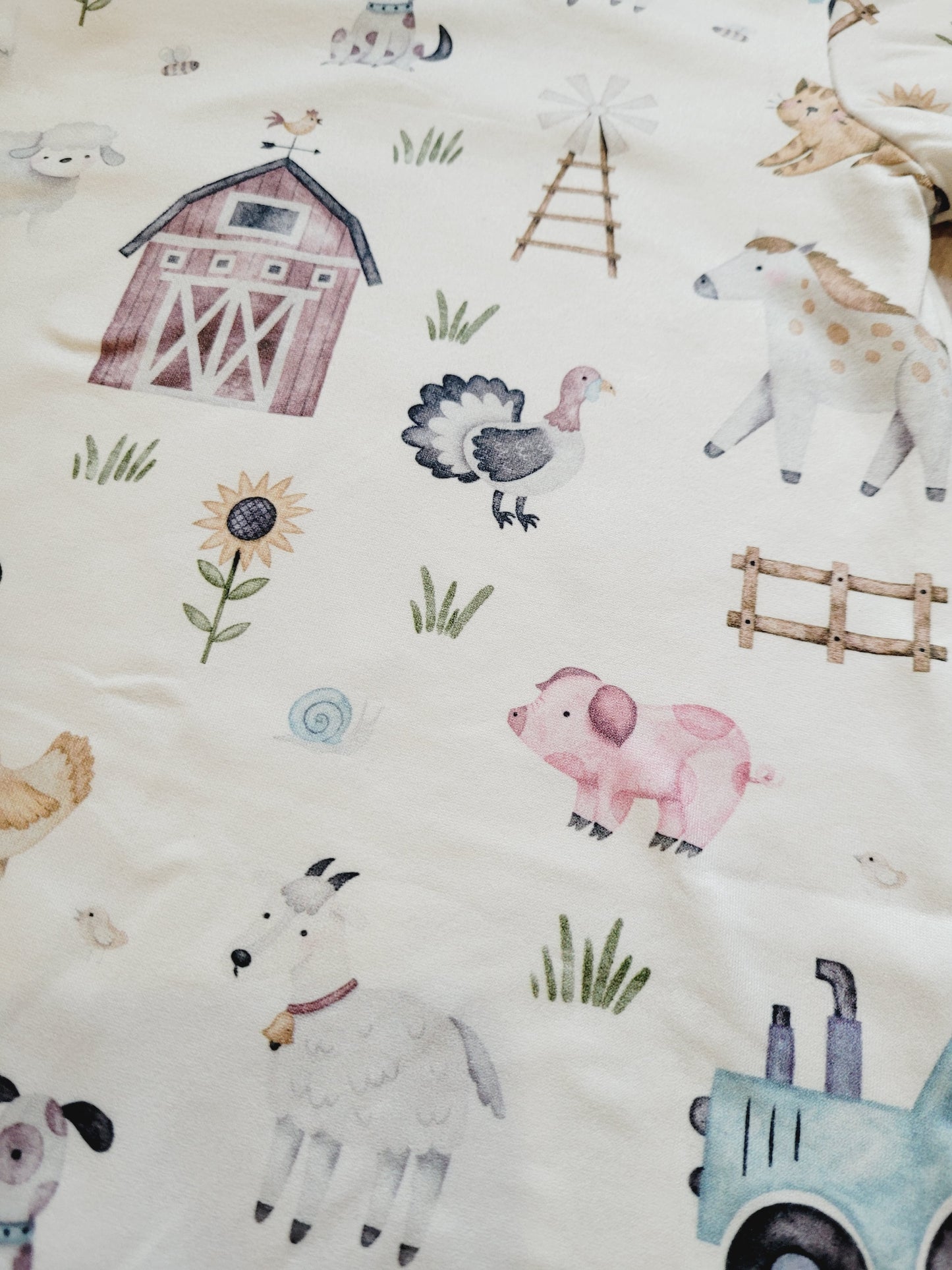 Farm animal print Baby Boy Jumper