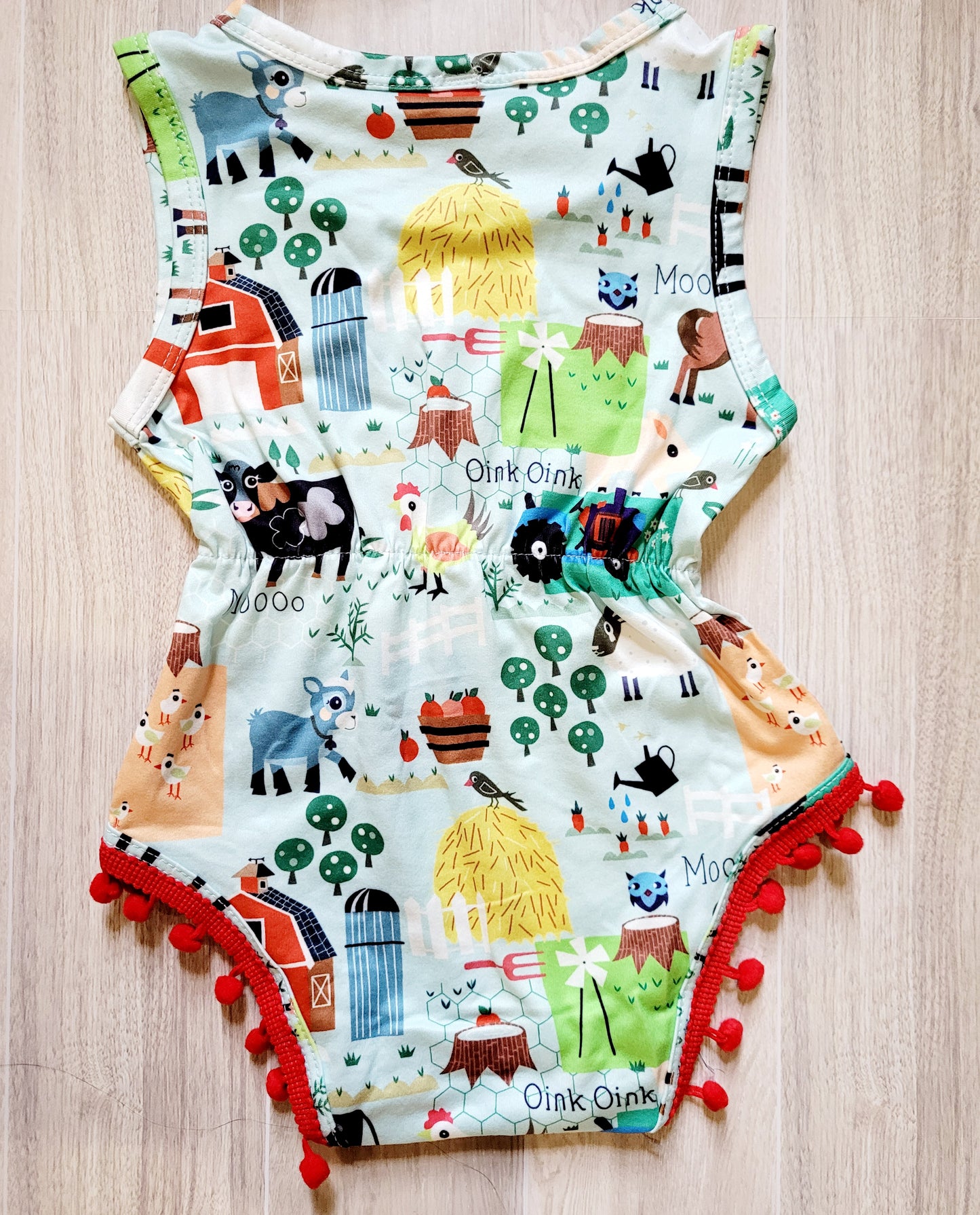 Little Girl Farmgirl Printed Jumper