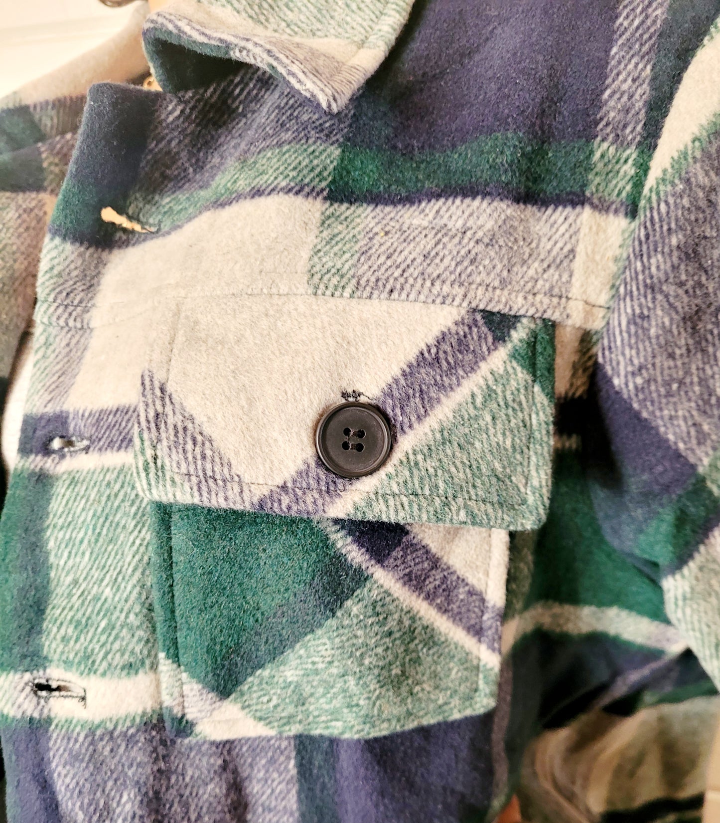 Plaid Blended wool Jacket