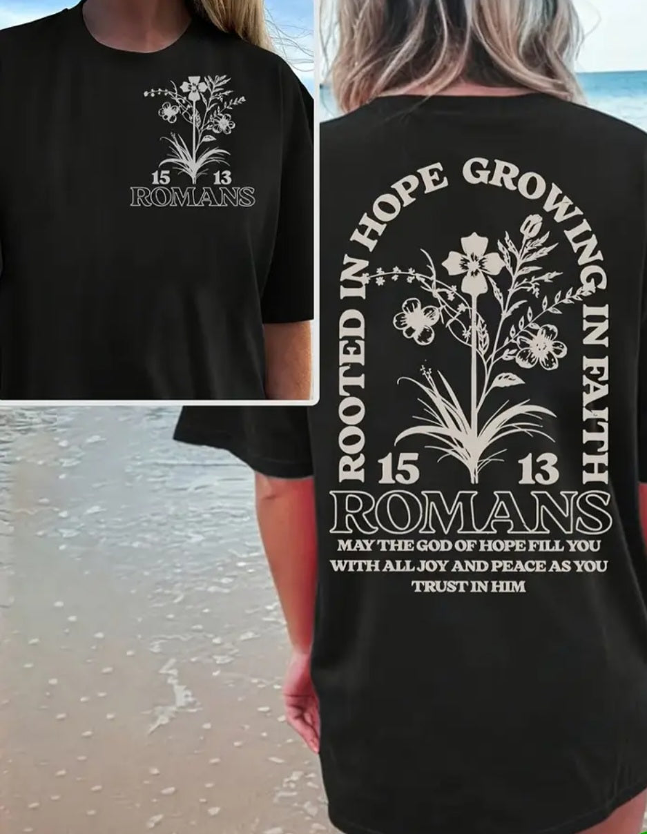 Romans 15:13 Black women's T-Shirt