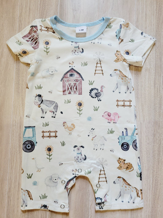Farm animal print Baby Boy Jumper