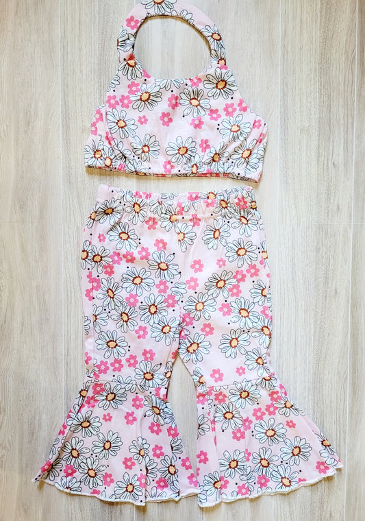 Pink Daisy Cowgirl 2-piece Outfit