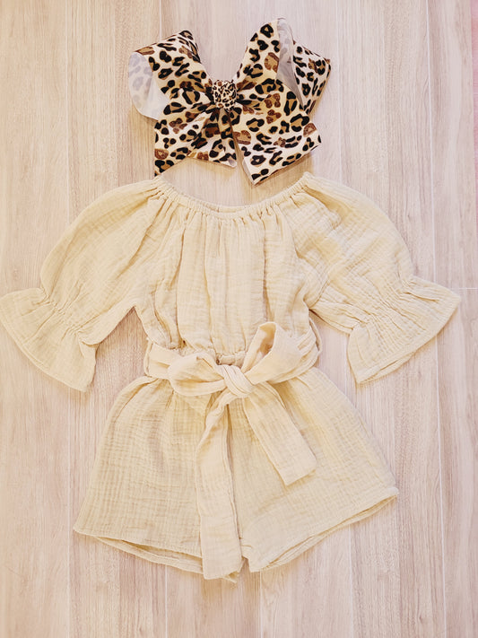 Sandy Cowgirl Romper
