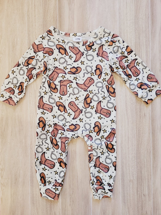 Cowboy printed hat/boot sleeper
