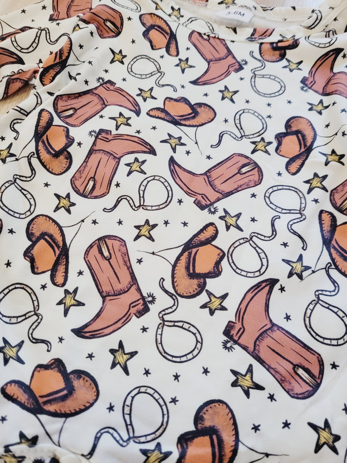 Cowboy printed hat/boot sleeper
