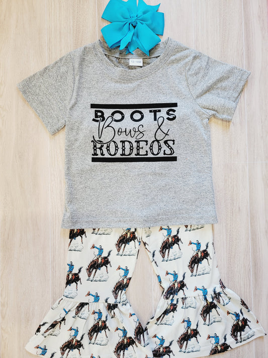 Boots Bows & Rodeos 2 piece set