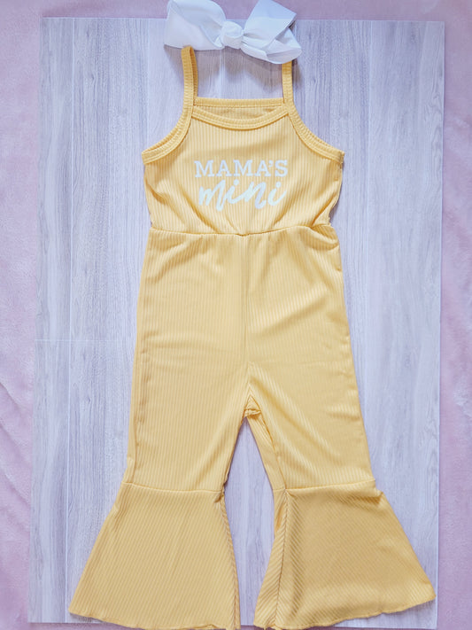 Mamas Mini Flare Yellow Jumpsuit