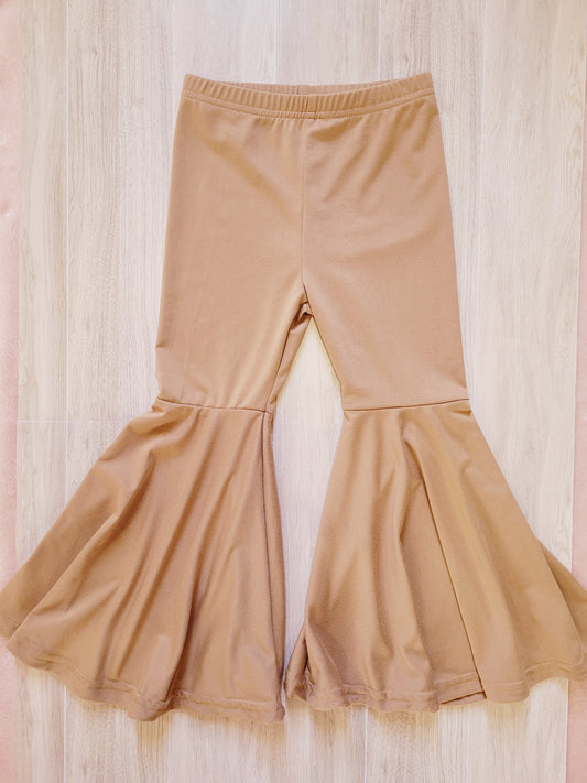 Light Brown Skinny Flare Pants