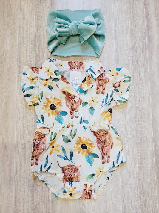 Highlander Sunflower one piece Country style jumper