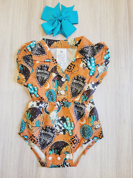 Western nights Turquoise Love- Little cowgirl jumper