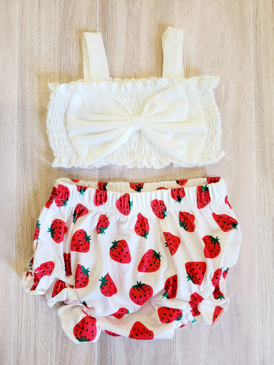 Sweet Little Strawberry Cutie 2-piece Set