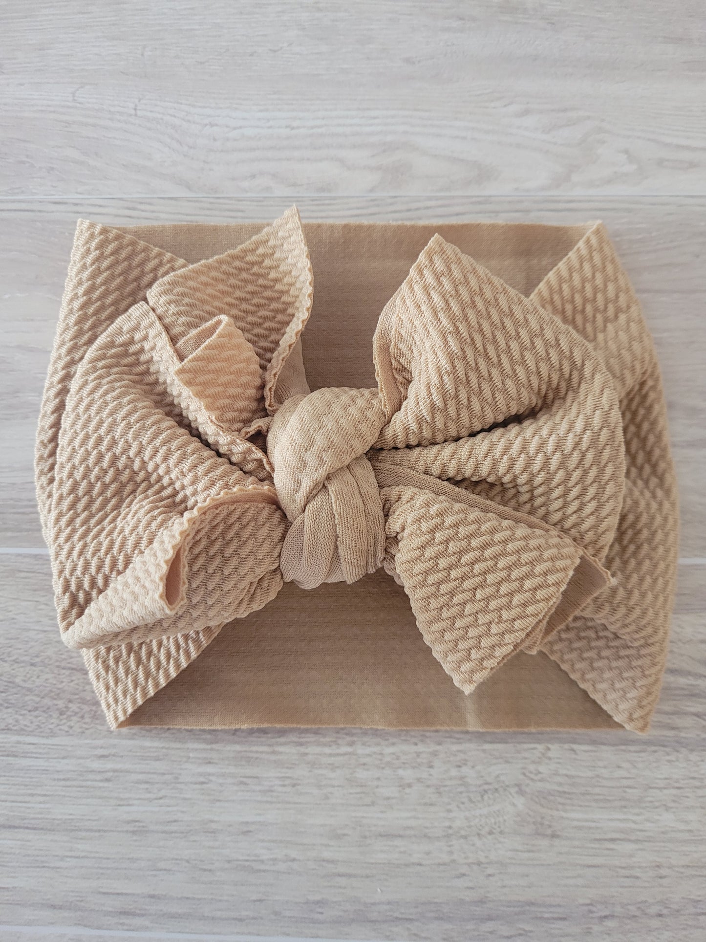 Boho Baby Headband Western Khaki