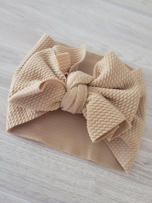 Boho Baby Headband Western Khaki