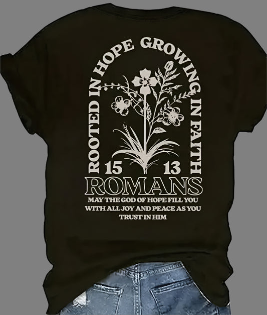 Romans 15:13 Black women's T-Shirt